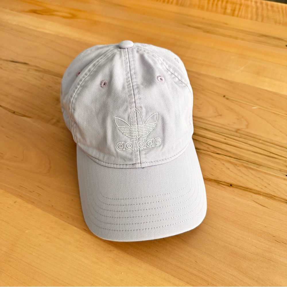 Adidas light purple baseball hat